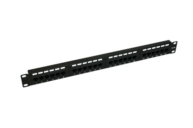 24 Port Cat6 Rack Patch Panel - Home Automation Company UK