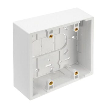 Double Surface US Back Box - 48mm deep - White