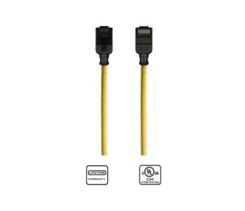K23045-0015-YL 0.15 meter CAT6 slim profile network patch cord | Yellow