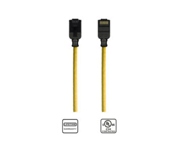 K23045-0050-YL 0.50 meter CAT6 slim profile network patch cord | Yellow