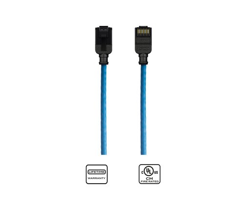 K23045-0300-BL-3.0-meter-CAT6-slim-profile-network-patch-cord-Blue