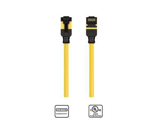 K33946-0300-YL-3.0-meter-Slim-Profile-CAT6A-UFTP-Network-Patch-Cord-Yellow