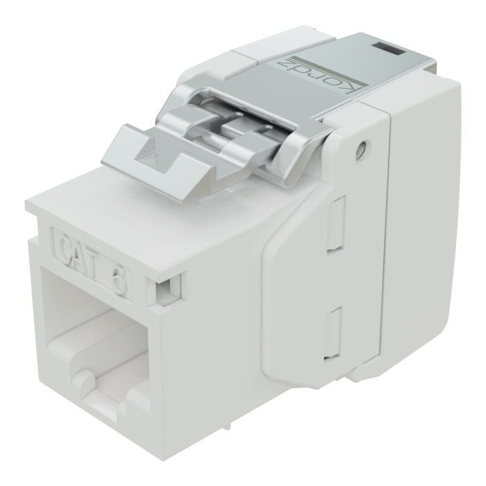 Kordz-PRO-SlimCat-keystone-RJ45-socket-Cat6-White-pack-of-12