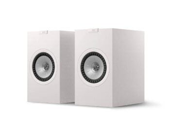 KEF Q3 Meta Bookshelf Speakers – Satin White Pair