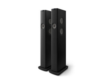 KEF LS60 Wireless Wireless Floorstanding Speakers – Black Pair