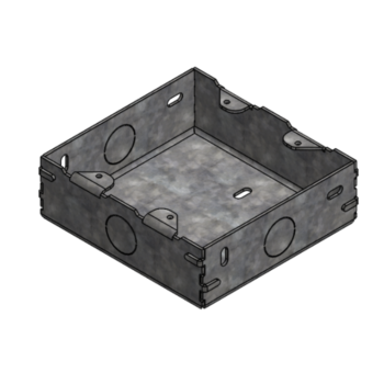 Double Gang J-Box Slim Back Box (35mm)